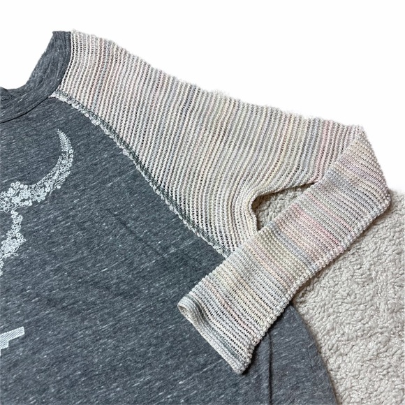 We the Free by Free People Gray Skull Long Sleeve - Picture 4 of 7